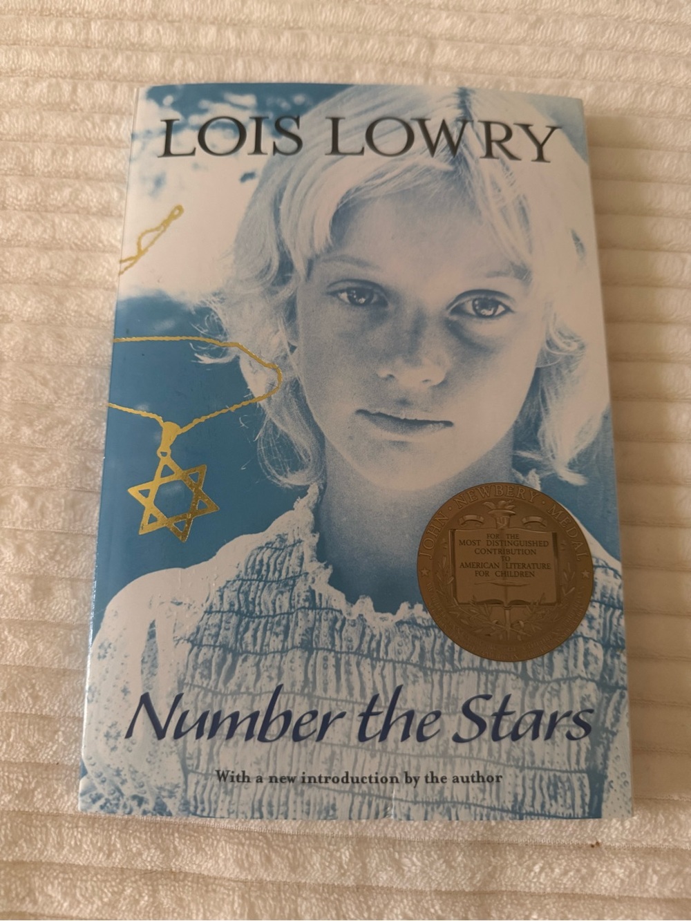 Number the Stars by Lois Lowry - Blue Cover